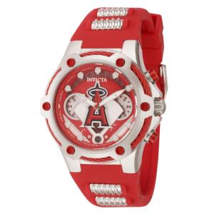 Relgio feminino MLB Los Angeles Angels - 40 mm. Ao. Vermelho 43525