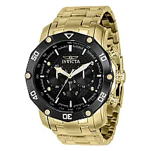 Relógio Masculino com Pulseira de Aço Inoxidável Invicta Pro Diver, Dourado 37725