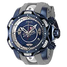 Relógio masculino Invicta Reserve MLB Los Angeles Dodgers 52,, aço, cinza 41825