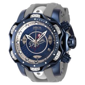 Relógio masculino Invicta Reserve MLB Los Angeles Dodgers 52,, aço, cinza 41825