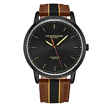 Relógio Masculino Stuhrling 3992 Quartzo 44mm, Marrom e Preto
