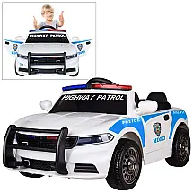 Carrinho Elétrico Infantil 12V 1 Assento Branco com Luzes LED e Controle Remoto - Modern Depo Carro