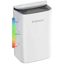Purificador de Ar com Filtro True HEPA H13, Display LED e Área de até 140 m2, HIMOX M1, Branco