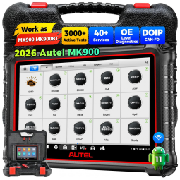 Scanner Automotivo Autel MaxiCOM MK900 2025: Diagnóstico Completo, Atualização Premium, 40 Funcionalidades, 3000 Testes em Tempo Real