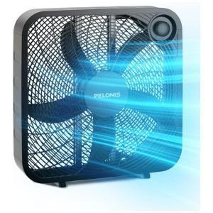 Ventilador de Caixa com 3 Velocidades, Silencioso, 55W, 110V, PELONIS PFB50A2ABB V, Preto