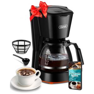 Cafeteira Elétrica Programável 1.2L, 110v, GEVI, Preto