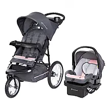 Cadeirinha Baby Trend Expedition Rosa Sistema de Viagem com Carrinho de Jogging