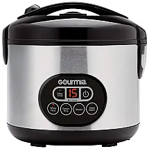 Panela de Arroz Elétrica e Forno GRC770, Aço Inoxidável, com, 110v, GOURMIA, Preto