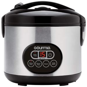 Panela de Arroz Elétrica e Forno GRC770, Aço Inoxidável, com, 110v, GOURMIA, Preto