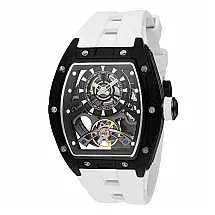 Relógio Masculino Invicta S1 Rally Torque Automático com Mostrador Esqueleto 44mm, Branco 49035