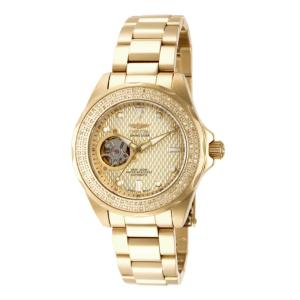 Relgio feminino Grand Pro 0,6 quilates com diamante automtico - 38 mm. Ouro 15135