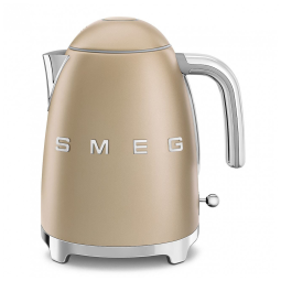 Chaleira Elétrica SMEG 50s Retro Style 7 Cup com Desligamento Automático, Base Removível e Indicador de Água, KLF03CHMUS, Acabamento Fosco