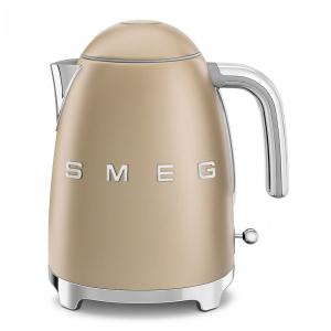 Chaleira Elétrica SMEG 50s Retro Style 7 Cup com Desligamento Automático, Base Removível e Indicador de Água, KLF03CHMUS, Acabamento Fosco