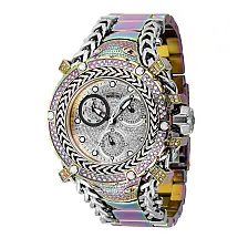 Relgio feminino Gladiador com diamante de 1,66 quilates - 43,2 mm. Ao. Iridescente 42235