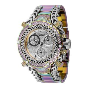 Relgio feminino Gladiador com diamante de 1,66 quilates - 43,2 mm. Ao. Iridescente 42235