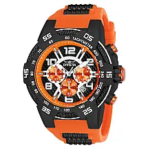 Relgio masculino Speedway - 51 mm. Preto. Laranja ZG-24235