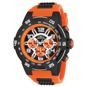 Relgio masculino Speedway - 51 mm. Preto. Laranja ZG-24235