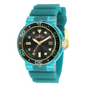 Relógio Feminino Pro Diver, Invicta 35235, Azul Petróleo e Transparente