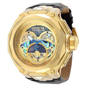 Relgio masculino reserva suo Ronda Z60 calibre com mostrador Abalone - 52 mm. Marrom 35535