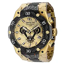 Relgio masculino Venom Swiss Ronda Z60 calibre - 54 mm. Ouro. Preto 37635
