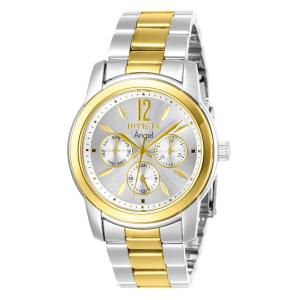 Relógio Feminino de Quartzo Angel, Invicta 11735, Prata e Dourado