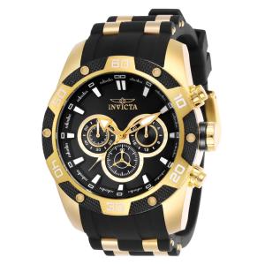 Relógio Masculino Speedway SCUBA, Invicta 25835, Preto e Dourado
