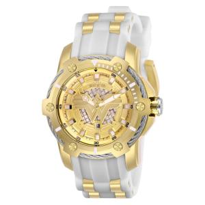 Relgio feminino da Mulher Maravilha da DC Comics - 39,5 mm. Ouro. Branco 26835