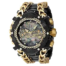 Relgio masculino reserva MLB New York Yankees Swiss Ronda Z60 calibre com mostrador em madreprola - 58,3 mm. Ouro.