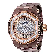 Relgio masculino Reserve Carbon Hawk Swiss Ronda 7003.L calibre - 54,5 mm. Marrom 38935