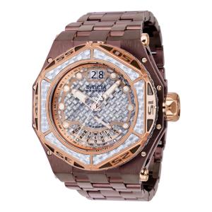 Relgio masculino Reserve Carbon Hawk Swiss Ronda 7003.L calibre - 54,5 mm. Marrom 38935