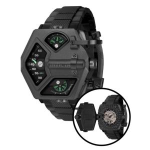 Relgio masculino Akula Swiss Ronda 763 calibre - 48 mm. Preto 39935