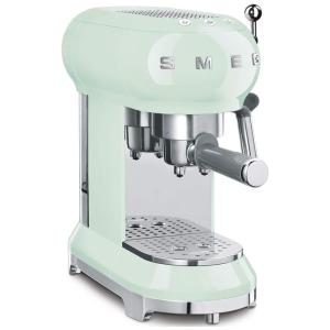 Cafeteira Elétrica Programável Expresso Automática Retro em Aço Inoxidável, Pastel, claro, claro, 110v, SMEG ECF01PGUS, Verde claro