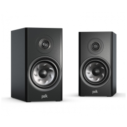 Caixa acústica bookshelf Polk Audio Reserve R100 preta, tweeter anelar 25 mm Pinnacle, woofer Turbine 133 mm, Hi-Res, Dolby Atmos e IMAX