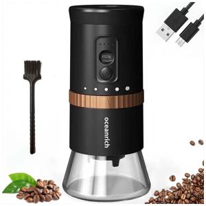 Moedor de Café Elétrico Portátil CheBuono Recarregável USB em Aço Inoxidável, 110V