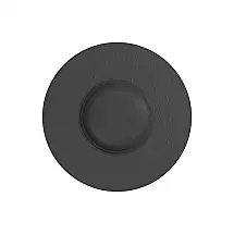 Prato para Massa ou Sopa de 28 cm, Elegância e Praticidade em Sua Mesa com Formato Redondo e Material de Porcelana, Villeroy Boch, Preto