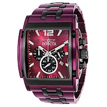 Relógio masculino Invicta Speedway com mostrador madrepérola , preto, vinho 40045