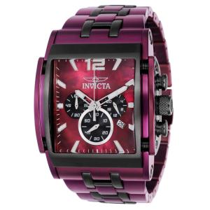 Relógio masculino Invicta Speedway com mostrador madrepérola , preto, vinho 40045