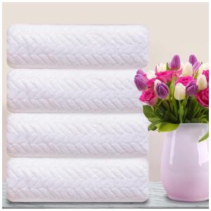 Kit Toalhas de Banho Altamente Absorventes de Microfibra com 4 Peças para Banheiro, Cozinha, Spa, Hotel e Academia, Tigona