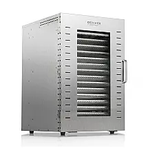 Desidratador Comercial Cercker 16 Bandejas Prata 1500W 316 Aço Inoxidável 110V