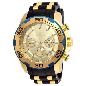Relógio Masculino Pro Diver SCUBA, Invicta 22345, Preto, Dourado e Azul