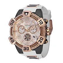 Relgio masculino Jason Taylor Swiss Ronda Z60 calibre - 52 mm. Preto. Branco 40445