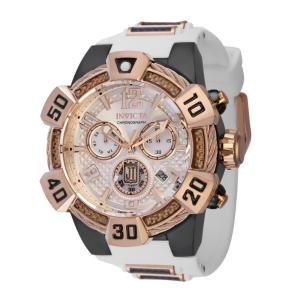 Relgio masculino Jason Taylor Swiss Ronda Z60 calibre - 52 mm. Preto. Branco 40445