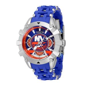 Relgio masculino NHL New York Islanders - 42 mm. Ao. Azul 43445-NHL
