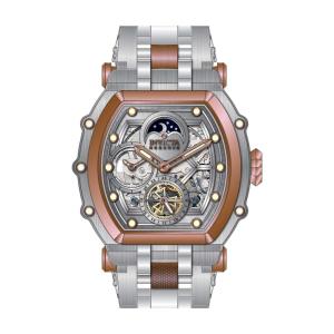 Reserve Automtico Relgio Masculino - 52,5mm. Rosa ouro. Ao 44445