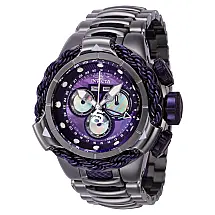 Relógio Masculino Subaqua Alpha com Mostrador em Madrepérola, Invicta 40545, Cinza e Roxo