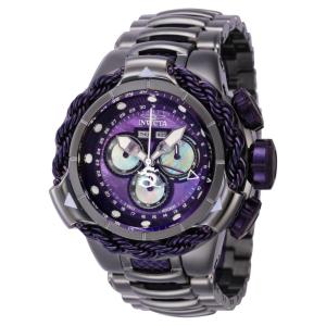 Relógio Masculino Subaqua Alpha com Mostrador em Madrepérola, Invicta 40545, Cinza e Roxo