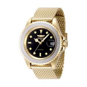 Relógio Masculino Invicta Elite Diamond Automático com 0.59 Quilates de Diamantes, Caixa de Ouro 40 mm