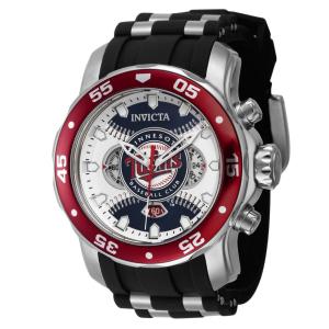 Relgio masculino MLB Minnesota Twins - 48 mm. Ao. Azul 42845