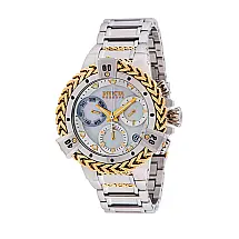 Relgio feminino reserva Herc Swiss Ronda Z60 calibre com mostrador em madreprola - 43,2 mm. Ao. Ouro 34845