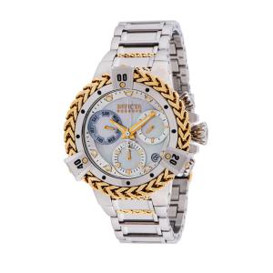 Relgio feminino reserva Herc Swiss Ronda Z60 calibre com mostrador em madreprola - 43,2 mm. Ao. Ouro 34845